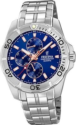 Obrázek produktu pro Festina Pánské hodinky z nerezové oceli F20445/5 Stříbrné multifunkční náramkové hodinky D2UF20445/5