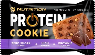 Produktbild von Go On Nutrition Protein Cookie 50 g Brownie / Riegel, Cookies & Brownies / Leckerer Eiweißkeks mit Schokoladen- oder gesalzenen Karamellstückchen