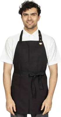 Produktbild von Dennys - Latzschürze, Canvas PC7639 (Einheitsgröße) (Schwarz)