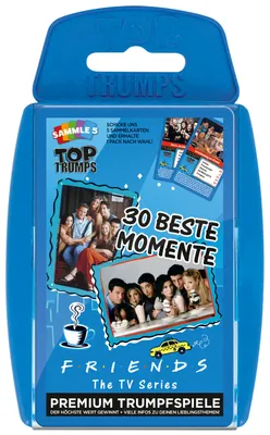 Produktbild von Top Trumps - Friends - 30 beste Momente Quartettspiel Kartenspiel Quartett Karten Spiel
