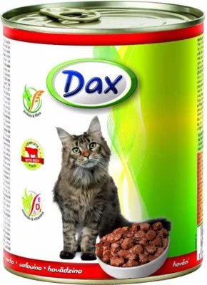 Obrázek produktu pro Dax CAT 830g HOVĚZÍ konzerva kousky