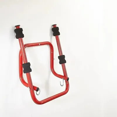Obrázok produktu pre MOTTEZ nástenný stojan na 2 bicykle 520 x 440 x 300 mm, červený