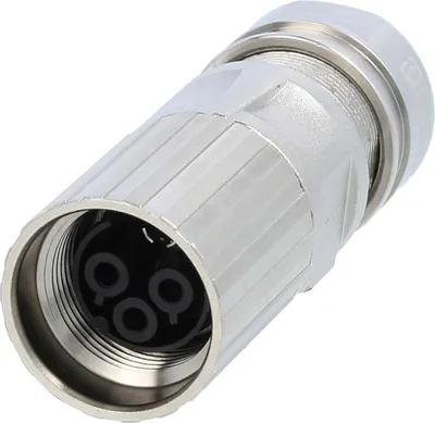 Produktbild von M17 Kabelsteckverbinder gerade Buchse Crimpanschluss, Polzahl 3+PE Kabelabgang gerade, Klemmbereich 8,0mm - 10,0mm - 1