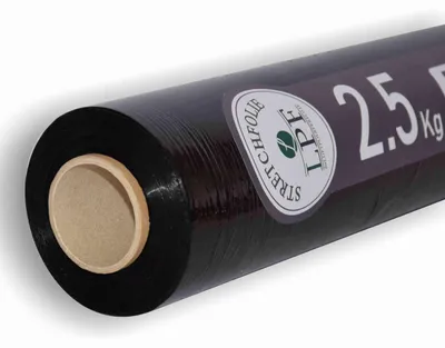 Produktbild von 1x Stretchfolie Wickelfolie schwarz 2,5Kg, Breite 500mm