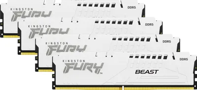 Obrázok produktu pre Kingston Technology FURY Beast , 64 GB, 4 x 16 GB, DDR5, 288-pin DIMM, Biela