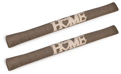 Image de Beautissu Lot de 2 boudins anti-courants d'air 120 cm de long Tuuli HE, marron