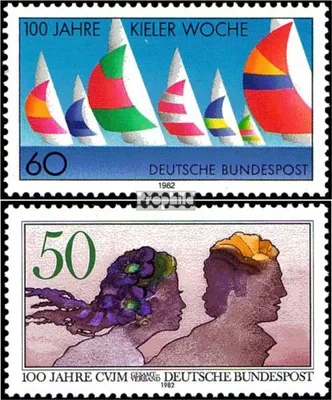 Produktbild von Briefmarken BRD (BR.Deutschland) 1982 Mi 1132,1133 (kompl.Ausg.) postfrisch 100 Jahre Kieler Woche