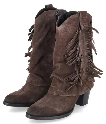Obrázek produktu pro Dámské kovbojské boty LAZAMANI, model EMI, barva hnědá, materiál: kůže, velikost: 40
