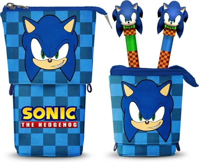 Immagine prodotto di Sonic - Ołówkowy etui z 2 zmazywalnymi długopisami żelowymi