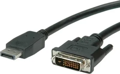 Zdjęcie produktu dla VALUE 11.99.5610, 2 m, DisplayPort, DVI-D, Męska, Męska, Czarny