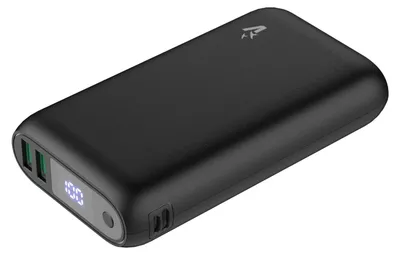 Productafbeelding van VulTech VPB-WP20BK Powerbank, 20000mAh, 74Wh, draagbare oplader met LCD-display