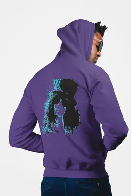 Produktbild von D&B Unisex Hoodie ZIPZN00008 Slash Lila-Größe S