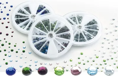 Produktbild von Pebaro Strasssteine Bastelset 2-5 mm 1440 Stück Multicolor