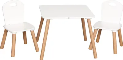 Obrázok produktu pre FreeOn Drevený stôl so stoličkami Athena biely