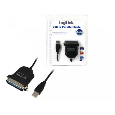 Produktbild von LogiLink AU0003C, Schwarz, USB A, Centronics 36, 1,5 m