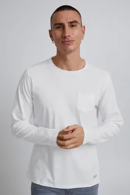 Produktbild von BLEND BHBHNICOLAI Herren Longsleeve Langarmshirt Shirt aus 100% Baumwolle