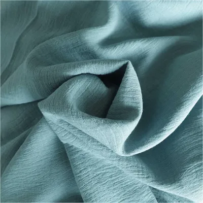 Produktbild von Musselin Baumwoll-Leinen Jacquard Wellenmuster Zuschnitt ab 1m x 140cm