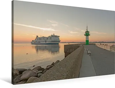 Produktbild von Calvendo  Textil-Leinwand 90 cm x 60 cm quer Travemünde Mole, Peter Pan, Potratz Andrea; 7412483