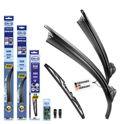 Image de alca® Kit complet d'essuie-glaces pour RENAULT ZOE