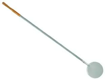 Zdjęcie produktu dla Okrągła łopatka do pizzy ze stali nierdzewnej z uchwytem – średnica 30 cm