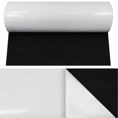 Produktbild von Filzstoff selbstklebend 100 x 100cm Filz Schwarz 3mm Bastelfilz Meterware Möbelgleiter Schubladeneinlage Kratzschutz