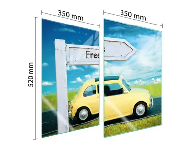 Imagen del producto de PANEL DE PROTECCIÓN DE VIDRIO PARA COCINA, 2 unidades, 35x52 cm