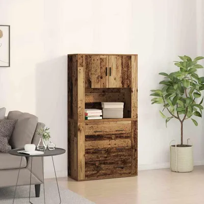 Immagine prodotto di vidaXL Credenza in legno vecchio 80 x 33 x 150 cm Materiale a base di legno