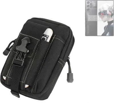 Produktbild von K-S-Trade Gürtel Tasche kompatibel mit Nubia Redmagic 9 Pro Gürteltasche Holster Schutz Hülle Handy Hülle Smartphone outdoor Handy-Hülle schwarz