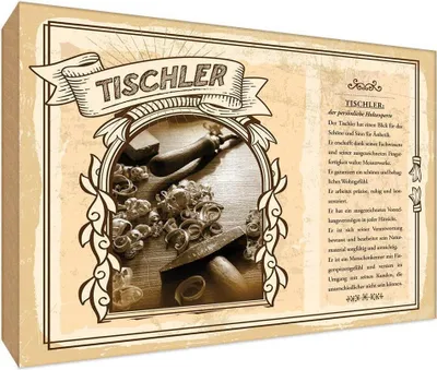 Produktbild von vianmo Holzschild 12x18 cm Tischler Beruf Arbeit