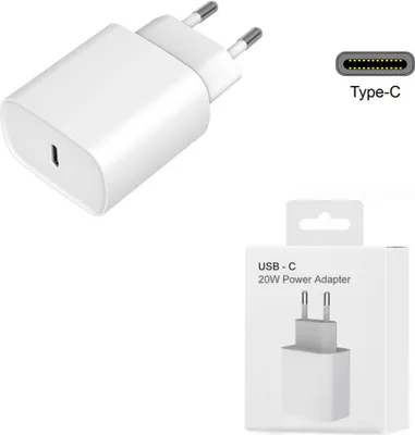 Produktbild von für Apple Iphone Power Adapter USB-C für iPad & iPhone / Netzteil / 20 Watt, weiß