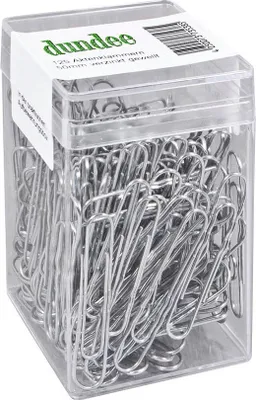 Produktbild von dundee Aktenklammern silber glanzverzinkt, 125 St.