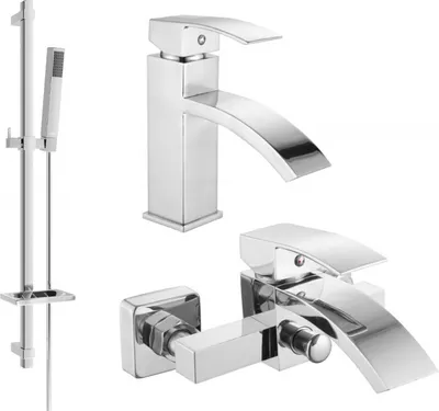 Produktbild von Mexen Libra DQ77 Badewannenset, Chrom - 745103DQ77-00