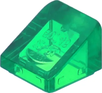 Produktbild von LEGO: 100x Schrägstein/Slope in transparentem Grün