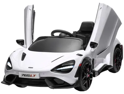 Obrázek produktu pro Elektrické dětské auto McLaren 765LT s dálkovým ovládáním | Barva: Bílá | Rozměry: 68 x 113 x 44 cm