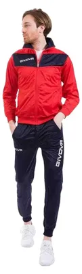 Produktbild von 2XL rot/navy (rosso/blu)| Givova Tuta Visa Trainingsanzug