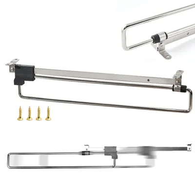 Imagen del producto de Barra extensible para ropa, ideal para optimizar el espacio del armario