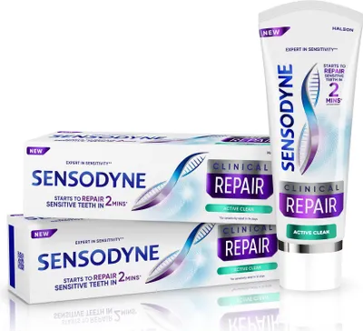 Image de SENSODYNE Clinical Repair Active Clean 2×75 ml