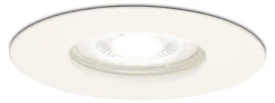 Image de HOFTRONIC - Spot LED encastrable 4W 345lm 6500K GU10 Rond IP65 Blanc
