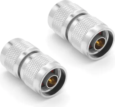 Zdjęcie produktu dla Adapter wtyczki typu N do wtyczki typu N wtyczka koncentryczna kabel koncentryczny RF zestaw 2 sztuk od RANGEFUL