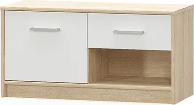 Obrázok produktu pre Kondela Komoda Teyo 1D1S - dub sonoma / biela