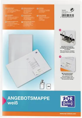 Image de ELBA Angebotsmappe image+, mit A4-Sichttasche, weiá