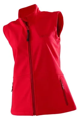 Produktbild von OWNEY Hundehalter Softshell Weste Damen rot S wasserabweisende Weste atmungsaktiv mit vielen Taschen und Reflektoren