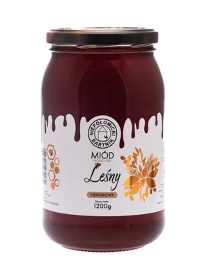Produktbild von Waldhonig 1200g Roh und Frisch Nektar Honig Großes Glas Bienenhonig aus der Imkerei