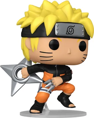 Zdjęcie produktu dla Figurki winylowe Naruto Shippuden, seria POP! Animation, przedstawiające Naruto z shurikenami