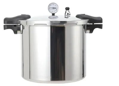 Immagine prodotto di Pentola a pressione - Pentola a pressione in acciaio inossidabile - Grande capacità (oltre 6 L) - Coperchio di sicurezza per fornelli - Pentola da cucina