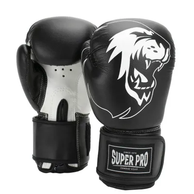 Zdjęcie produktu dla Rękawice bokserskie dla dzieci Super Pro Combat Gear Talent Black/White-8oz