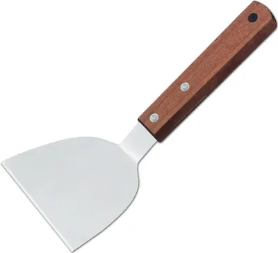Immagine prodotto di INF Spatola per Hamburger in Acciaio Inox con Manico in Legno - BBQ & Griglia S
