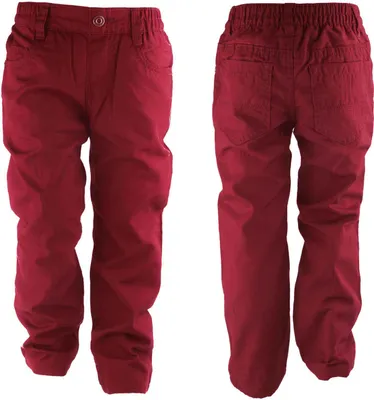 Produktbild von Lupilu Klein Kinder Thermohose bequemer Gummizugbund, 5-Pocket-Style Rot 86