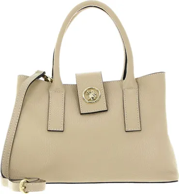 Produktbild von U.S. POLO ASSN. Leder Handtasche Umhängetasche Arlington Double Handle Bag Beige