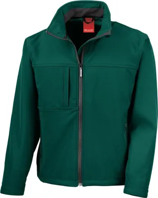 Image de Result Veste Softshell / Veste multifonctionnelle pour hommes, 3 couches, imperméable, respirante BC2046 (L) (Vert bouteille)